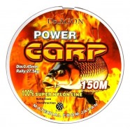 Волосінь для лову риби, DrAGON Power Carp мультиколор, 150м, перетин 0,45мм